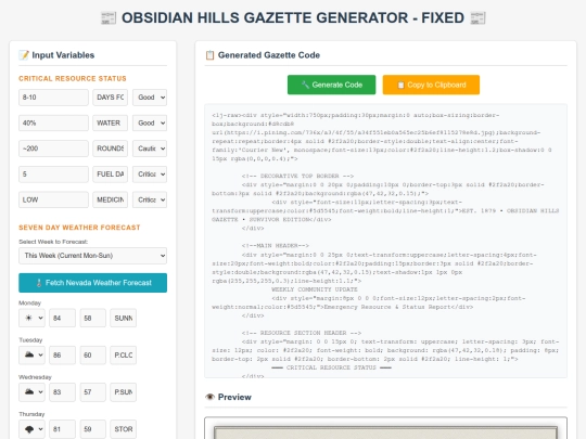 obsidian-hills/gazette_generator screenshot