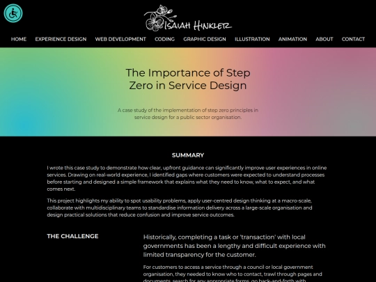 experience-design/step-zero screenshot