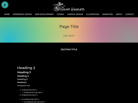 template-page screenshot
