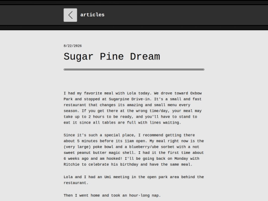 articles/sugar-pine-dream screenshot