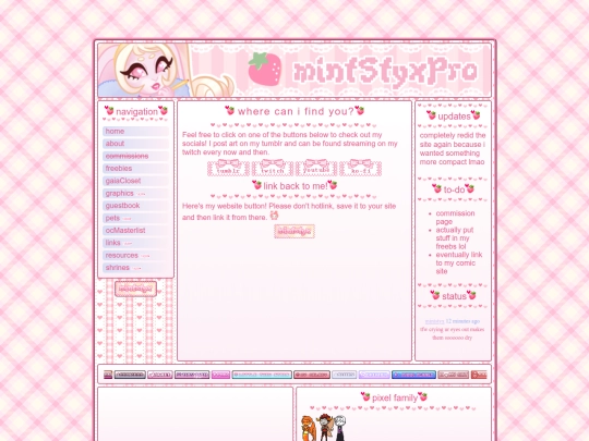 links screenshot