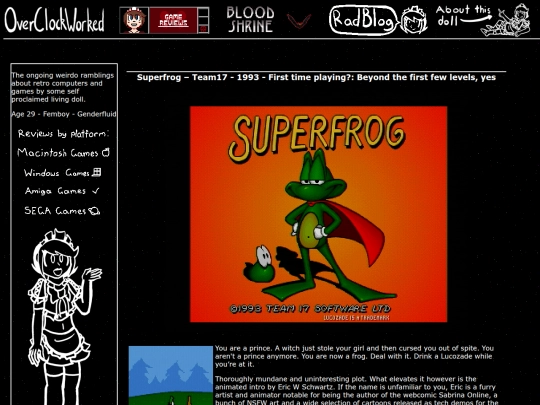 amiga/superfrog screenshot