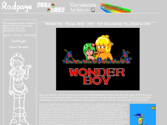 segaages/wonderboy screenshot