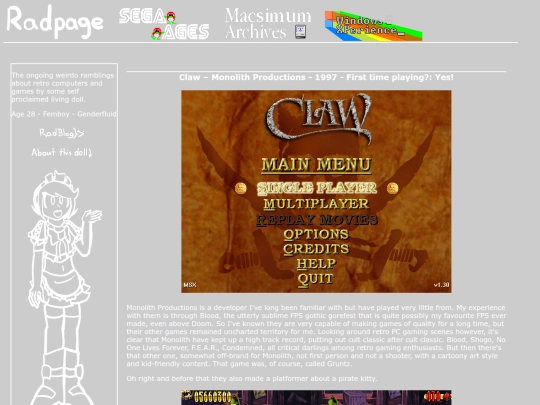 xp/claw screenshot