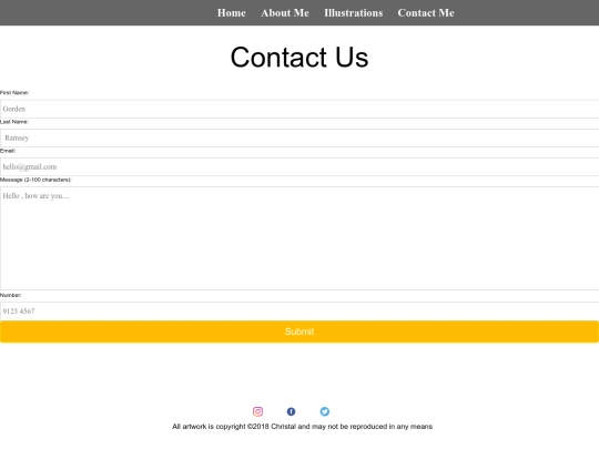 form screenshot