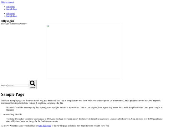 sample-page screenshot