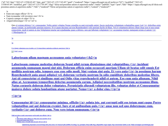 wp-json screenshot