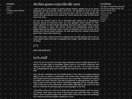 interests screenshot