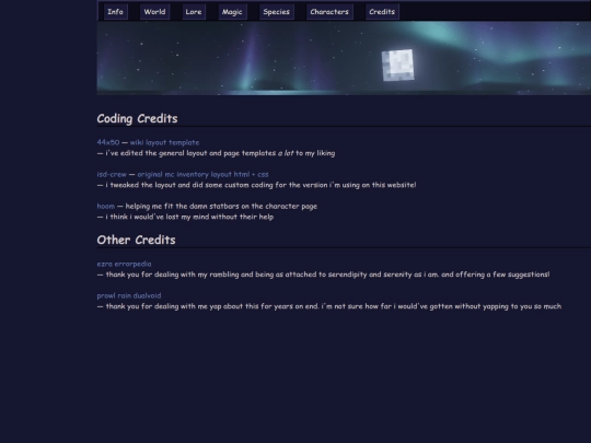 credits screenshot