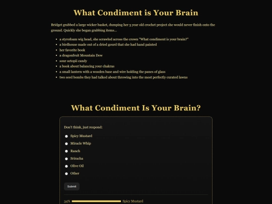 TheLaundromat/Saturn/whatcondimentisyourbrain screenshot