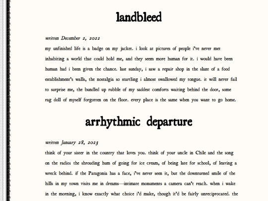 landbleed…arrhythmic departure screenshot