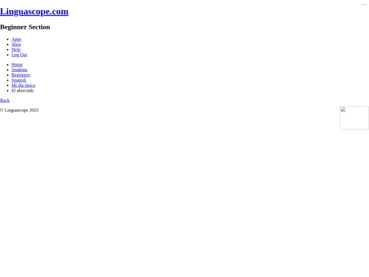 index screenshot