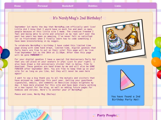 birthday screenshot
