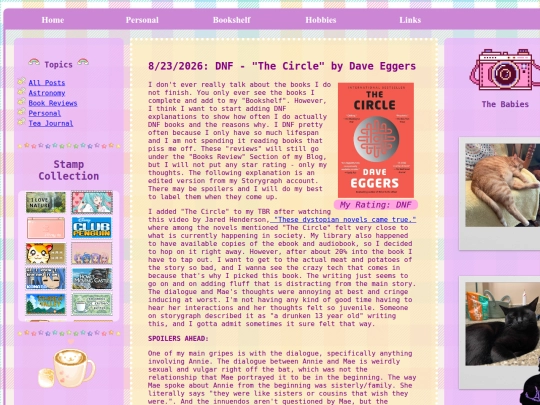 blog screenshot