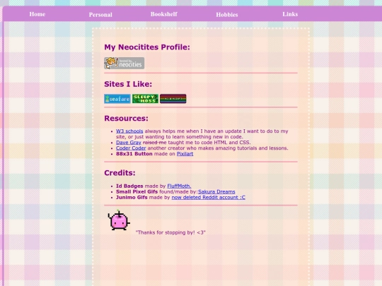 links screenshot