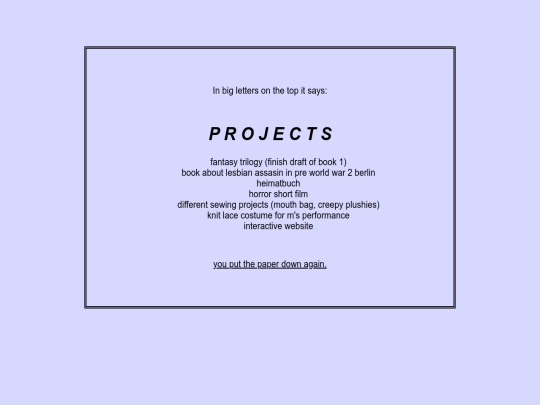 projects screenshot