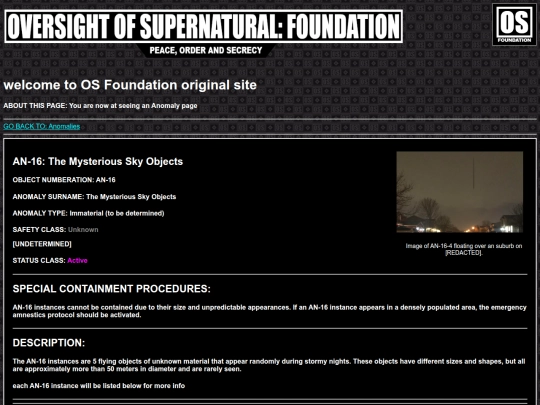 anomalies/AN-16 screenshot