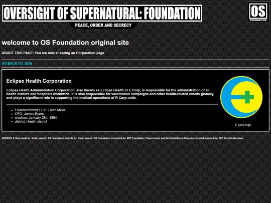 corporations/E-Corp screenshot