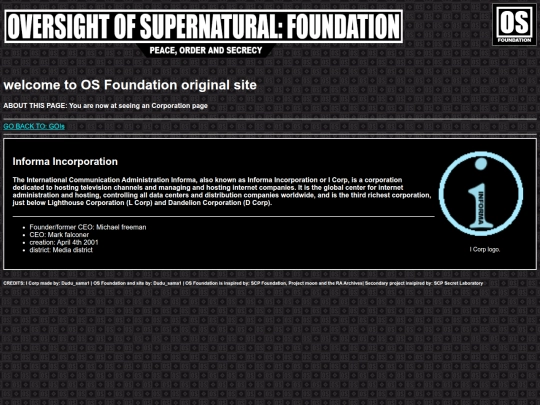 corporations/I-Corp screenshot