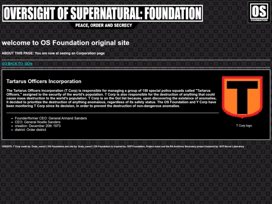 corporations/T-Corp screenshot
