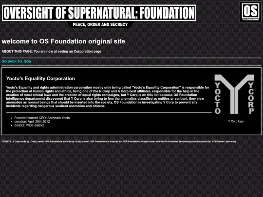 corporations/Y-Corp screenshot