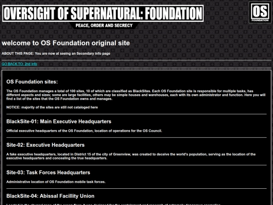secondary/sites screenshot