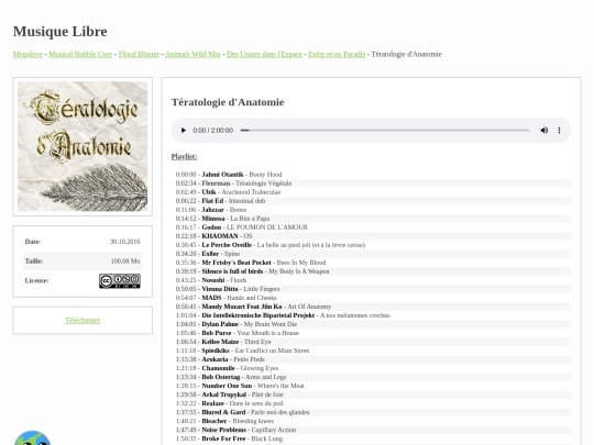 musiquelibre/anatomie screenshot