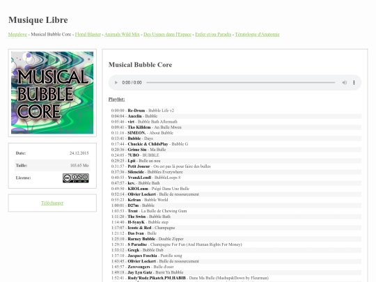 musiquelibre/bubble screenshot