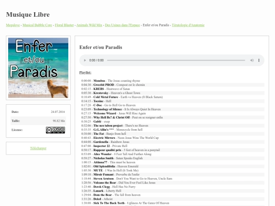 musiquelibre/enfer-paradis screenshot