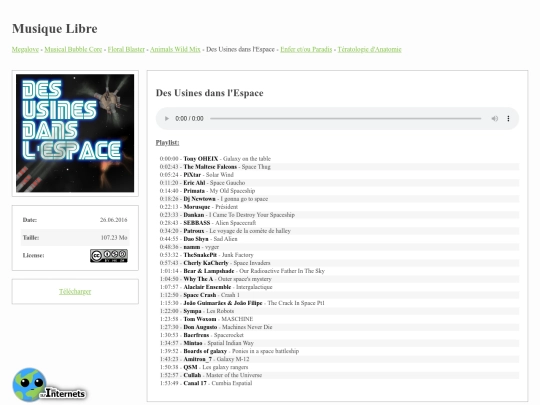 musiquelibre/espace screenshot