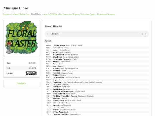 musiquelibre/floral screenshot