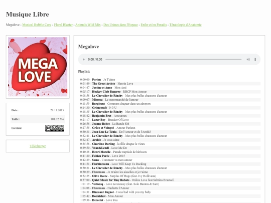 musiquelibre/megalove screenshot