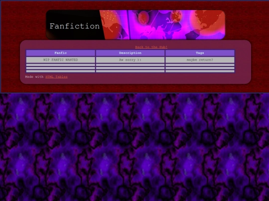 Fanfic screenshot