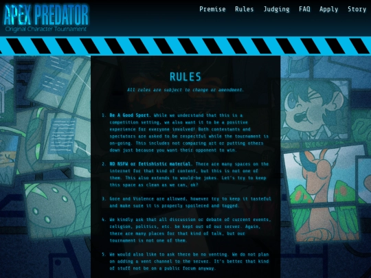 rules screenshot