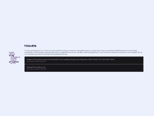 notes screenshot