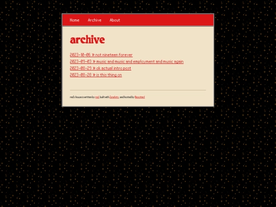 blog/archive screenshot