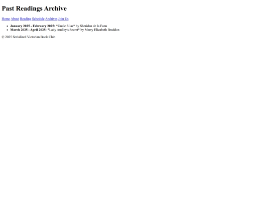 archives screenshot