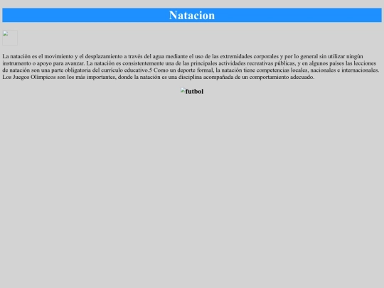 Proyectodeportes/natacion screenshot