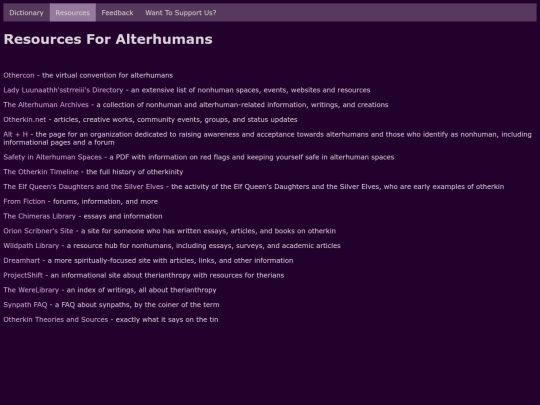 resources screenshot