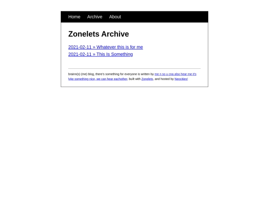 archive screenshot
