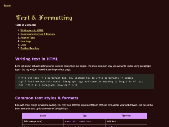 pages/html/text screenshot