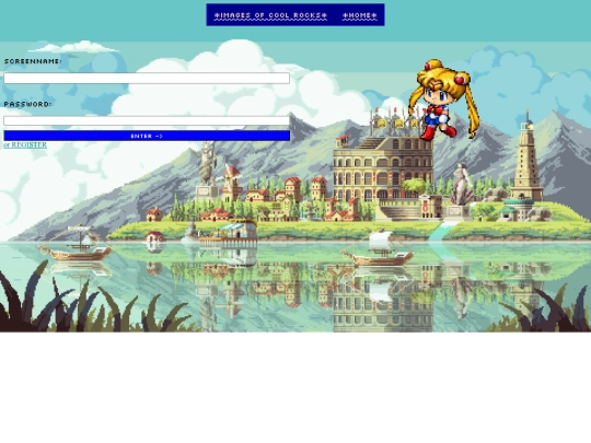 login screenshot