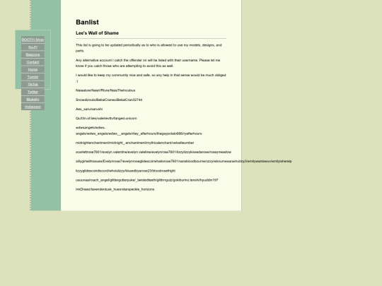 Banlist screenshot