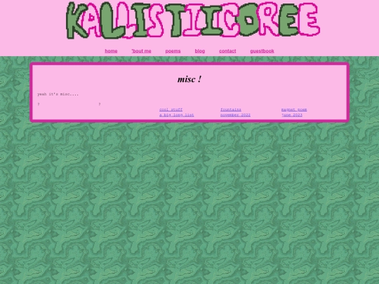 blog/misc screenshot