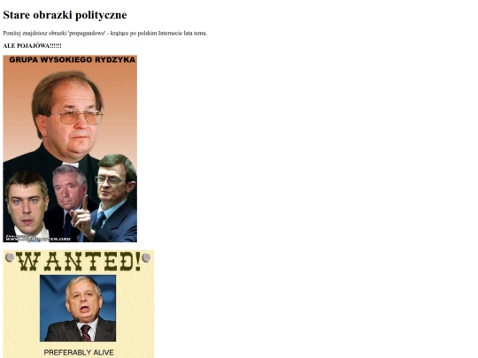 Polityczne obrazki/politycznestare screenshot
