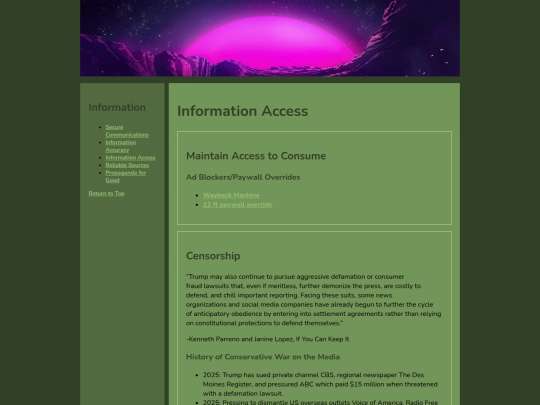 Pages/info-sub/info-access screenshot