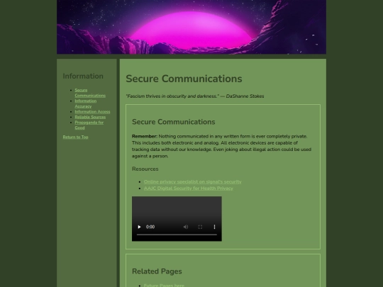 Pages/info-sub/secure-comms screenshot