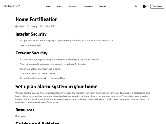 blog/home screenshot