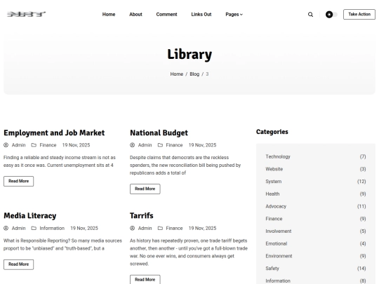 blog/page/3 screenshot
