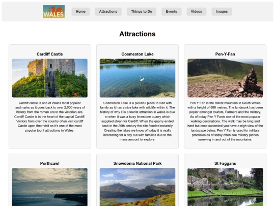 attractions screenshot
